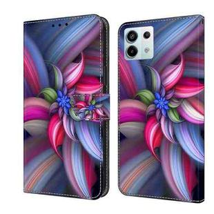 For Xiaomi Redmi Note 13 Pro 5G Crystal 3D Shockproof Protective Leather Phone Case(Colorful Flower)