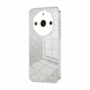 For Realme 11 Pro / 11 Pro+ Gradient Glitter Powder Electroplated Phone Case(Transparent)