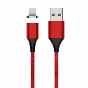 M11 3A USB to 8 Pin Nylon Braided Magnetic Data Cable, Cable Length: 2m (Red)