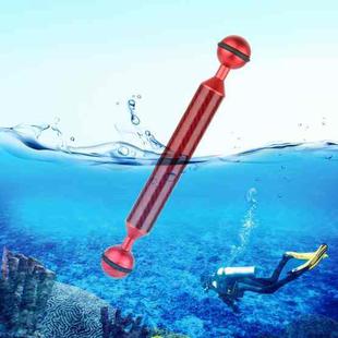PULUZ  7 inch 18cm Length 20.8mm Diameter Dual Balls Carbon Fiber Floating Arm, Ball Diameter: 25mm(Red)