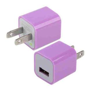 US Plug USB Charger(Purple)