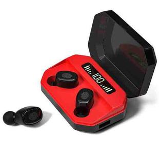 M8 Bluetooth 5.0 TWS Touch Digital Display True Wireless Bluetooth Earphone with Charging Box(Red)