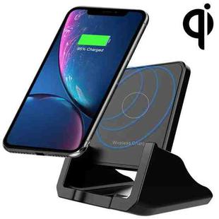 A9189 10W Vertical Wireless Fast Charger with Detachable Mobile Phone Holder(Black)
