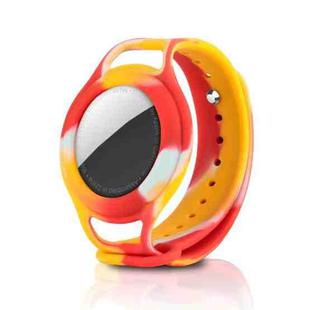 For AirTag Tracker Wrist Strap Watch Strap Silicone Protective Case(NO 1)