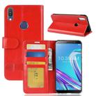 Crazy Horse Texture Horizontal Flip Leather Case for Asus Zenfone Max Pro (M1) ZB601KL, with Wallet & Holder & Card Slots(Red) - 1