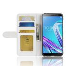 Crazy Horse Texture Horizontal Flip Leather Case for Asus Zenfone Max Pro (M1) ZB601KL, with Wallet & Holder & Card Slots(White) - 1