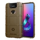 Shockproof Protector Cover Full Coverage Silicone Case for Asus Zenfone 6 (Brown) - 1