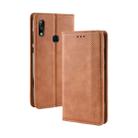 Magnetic Buckle Retro Texture Horizontal Flip Leather Case for Asus Zenfone Max Plus (M2) ZB634KL / Zenfone Max Shot ZB634KL, with Holder & Card Slots & Wallet (Brown) - 1