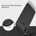 For Asus Zenfone 5z ZS620KL Brushed Texture Carbon Fiber Shockproof TPU Protective Back Case(Black) - 5