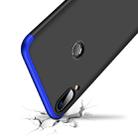 GKK Three Stage Splicing Full Coverage PC Case for ASUS Zenfone Max Pro (M1) ZB601KL (Black+Blue) - 6