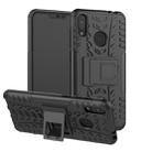Tire Texture TPU+PC Shockproof Case for Asus Zenfone Max (M2), with Holder (Black) - 1