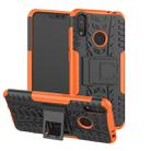 Tire Texture TPU+PC Shockproof Case for Asus Zenfone Max (M2), with Holder (Orange) - 1