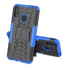 Tire Texture TPU+PC Shockproof Case for Asus Zenfone Max (M2), with Holder (Blue) - 2