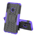 Tire Texture TPU+PC Shockproof Case for Asus Zenfone Max (M2), with Holder (Purple) - 2