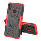 Tire Texture TPU+PC Shockproof Case for Asus Zenfone Max (M2), with Holder (Red) - 2