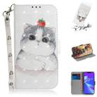 3D Colored Drawing Cute Cat Pattern Horizontal Flip Leather Case for Asus Zenfone Max (M2) ZB633KL, with Holder & Card Slots & Wallet - 1