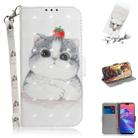 3D Colored Drawing Cute Cat Pattern Horizontal Flip Leather Case for Asus Zenfone Max Pro (M2) ZB631KL, with Holder & Card Slots & Wallet - 1