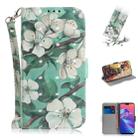 3D Colored Drawing Watercolor Flower Pattern Horizontal Flip Leather Case for Asus Zenfone Max Pro (M2) ZB631KL, with Holder & Card Slots & Wallet - 1