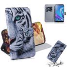 Tiger Pattern Coloured Drawing Horizontal Flip Leather Case for Asus Zenfone Max (M1) ZB555KL, with Holder & Card Slots & Wallet - 1