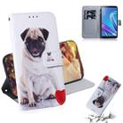 Pug Pattern Coloured Drawing Horizontal Flip Leather Case for Asus Zenfone Max (M1) ZB555KL, with Holder & Card Slots & Wallet - 1