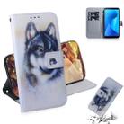 White Wolf Pattern Coloured Drawing Horizontal Flip Leather Case for Asus Zenfone Max Plus (M1) ZB570TL, with Holder & Card Slots & Wallet - 1