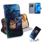 Oil Painting Owl Pattern Coloured Drawing Horizontal Flip Leather Case for Asus Zenfone Max Plus (M1) ZB570TL, with Holder & Card Slots & Wallet - 1