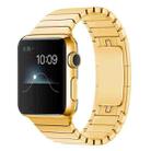 For Apple Watch 42mm Stainless Steel Watch Band(Gold) - 1