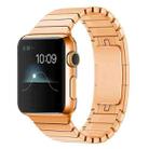 For Apple Watch 42mm Stainless Steel Watch Band(Rose Gold) - 1