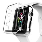 For Apple Watch Series 3 38mm Transparent PC Protective Case - 1