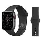 For Apple Watch Series 3 & 2 & 1 38mm Fashion Simple Style Silicone Wrist Watch Band (Grey) - 1