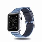 Cloth+Top-grain Leather Wrist Watch Band for Apple Watch Series 7 41mm / 6 & SE & 5 & 4 40mm / 3 & 2 & 1 38mm - 3