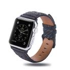 Square Hole Top-grain Leather Wrist Watch Band for Apple Watch Series 7 45mm / 6 & SE & 5 & 4 44mm / 3 & 2 & 1 42mm - 3