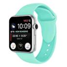 Double Rivets Silicone Watch Band for Apple Watch Series 3 & 2 & 1 42mm(Mint Green) - 1