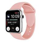 Double Rivets Silicone Watch Band for Apple Watch Series 3 & 2 & 1 42mm(Rose Red) - 1