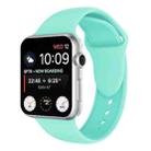 Double Rivets Silicone Watch Band for Apple Watch Series 3 & 2 & 1 38mm(Mint Green) - 1