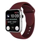 Double Rivets Silicone Watch Band for Apple Watch Series 3 & 2 & 1 38mm(Wine Red) - 1