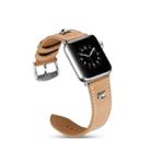 Cowhide Leather Rivet Watch Strap for Apple Watch Series 5 & 4 & 3 & 2 & 1 42mm & 44mm(Grey) - 4