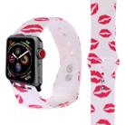 Silicone Printing Strap for Apple Watch Series 5 & 4 40mm (Lip Pattern) - 1