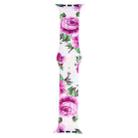 Silicone Printing Strap for Apple Watch Series 5 & 4 40mm (Purple Flower Pattern) - 3