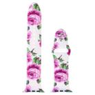Silicone Printing Strap for Apple Watch Series 5 & 4 40mm (Purple Flower Pattern) - 4