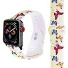 Silicone Printing Strap for Apple Watch Series 5 & 4 40mm (Butterfly Pattern) - 1