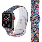 Silicone Printing Strap for Apple Watch Series 5 & 4 40mm (Color Pattern) - 1