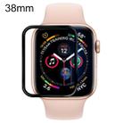 For Apple Watch 38mm Soft PET Film Full Cover Screen Protector(Black) - 1