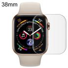 For Apple Watch 38mm Soft PET Film Full Cover Screen Protector(Transparent) - 1