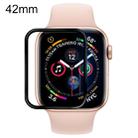 For Apple Watch 42mm Soft PET Film Full Cover Screen Protector(Black) - 1