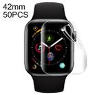 50 PCS For Apple Watch 42mm Soft Hydrogel Film Full Cover Front Protector - 1