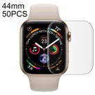 50 PCS For Apple Watch Series 5 & 4 44mm Soft PET Film Full Cover Screen Protector(Transparent) - 1