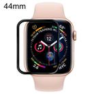 For Apple Watch Series 5 & 4 44mm Soft PET Film Full Cover Screen Protector(Black) - 1