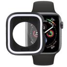 Silicone Full Coverage Case for Apple Watch Series 5 & 4 40mm(Black White) - 1