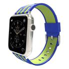 For Apple Watch 38mm Stripe Silicone Watch Band with Connector - 1